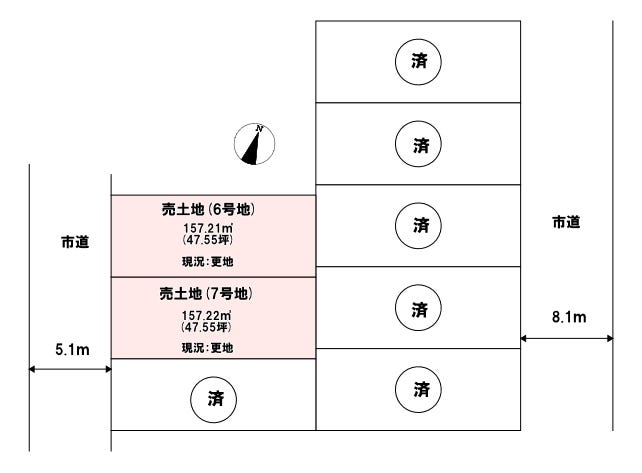 【区画図】
※区画図と現況が異なる場合、現況を優先します。
