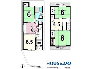 【間取り】
敷地・間取り図面は略図につき現況を優先致します。