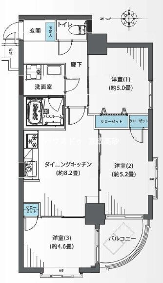 【間取り】
※図面と現況が異なる場合は現況優先致します