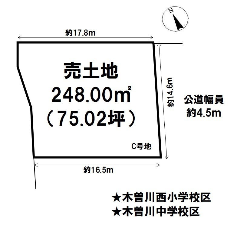 【区画図】
◆木曽川西小学校区◆木曽川中学校区◆