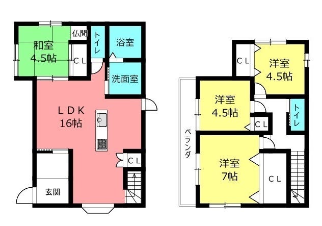 【間取り】
4LDK