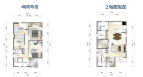 【間取り図】
新築戸建イメージパース・図面