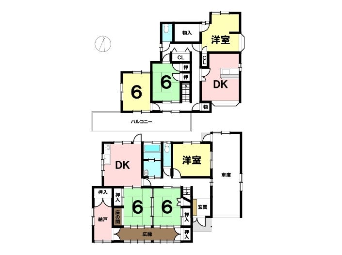 【間取り】
2世帯住宅にもGoodな広々とした間取りです♪