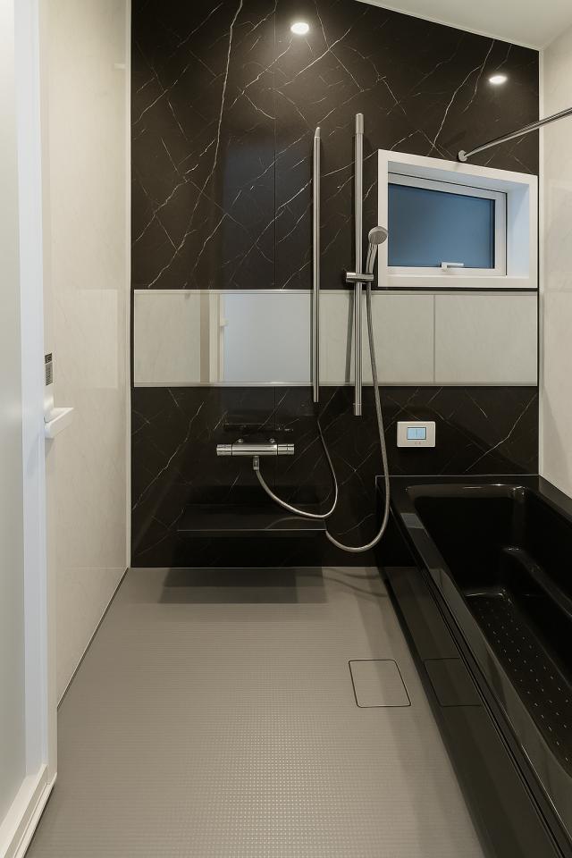 1坪以上あるユニットバスで毎日のお風呂が楽しみに