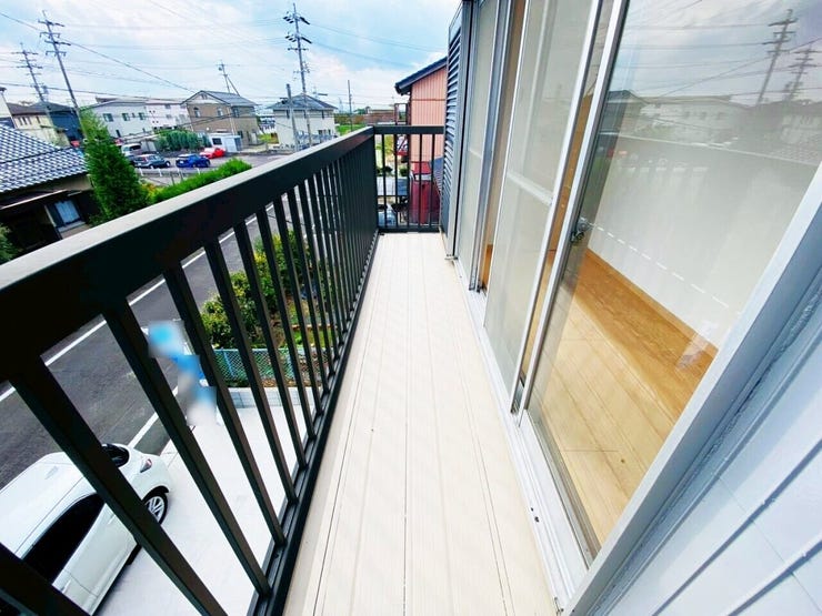 南向きバルコニーは、日当たり良好で毎日のお洗濯が楽しくなりそうです。