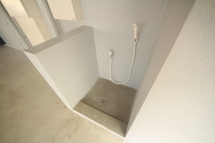 嬉しいペットの足洗い場付き