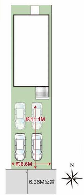 敷地面積51.34坪
1台分カーポート付き