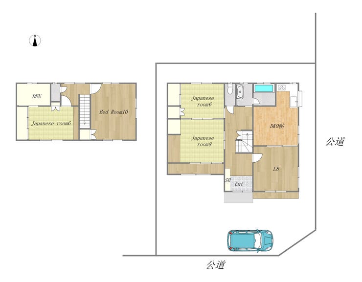 【間取り】
所在地:総社市久代
敷地面積:212.60㎡
建物面積:140.34㎡
間取り:5DK
築年数:1990年5月
駐車場:1台