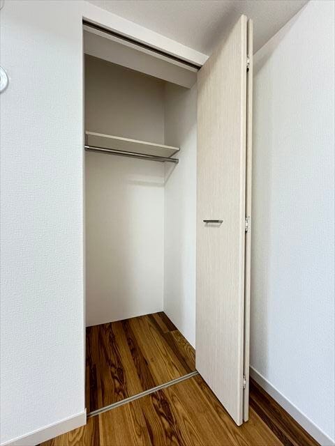 スペースを有効活用した収納スペースです。