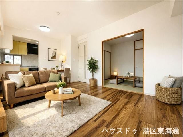 【リビング】
※写真はイメージです。
実際の写真に家具や調度品をCG合成したものです。
(家具等は販売に含まれておりません。)