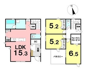 建物価格：2280.00万円
間取り：3LDK
建物面積：90.26㎡