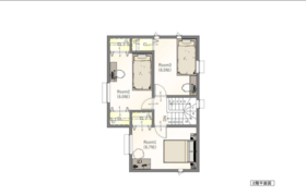 建築プラン例：2階平面図