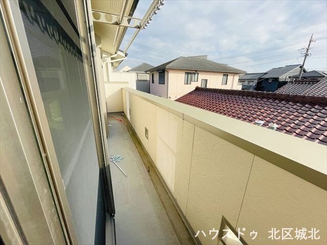 南バルコニーで毎日のお洗濯も楽々快適。