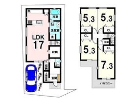 【間取り図】
別途外構費用：110万円(税込)