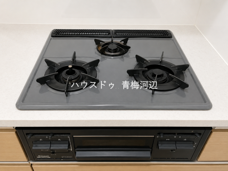 三口コンロ:※一部CG家具消し加工処理をしています。