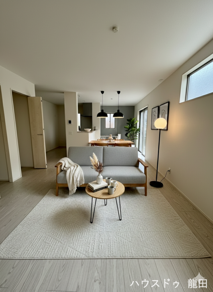 【リビング】
■□■リビング■□■
LDK18帖
※家具を入れたイメージ写真です