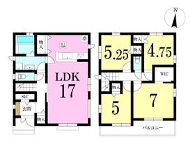 【間取り図】
◎参考プラン
土地：2290万円
建物：1510万円
合計：3800万円