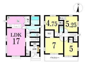 【間取り図】
◎参考プラン
土地：2190万円
建物：1510万円
合計：3700万円