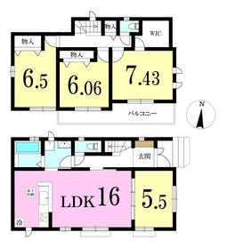 【間取り図】
◎参考プラン
土地：2790万円
建物：1570万円
合計：4360万円