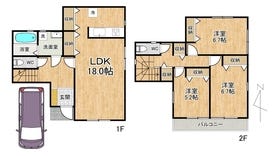 ■建物本体価格1,463万円■3LDK■建物面積107.64㎡
建築プラン多数あり！
建築条件なしのため、もちろんお好きなハウスメーカーで建築していただけます♪