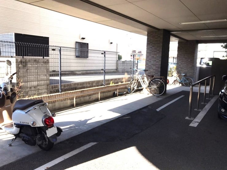駐輪場です!