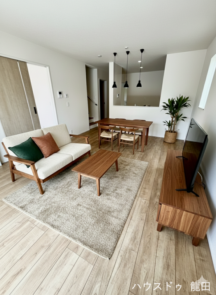 【リビング】
■□■リビング■□■
リビング16帖
※家具を入れたイメージ写真です