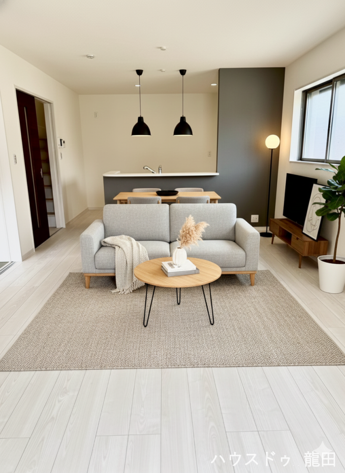 【リビング】
■□■リビング■□■
LDK18帖
※家具を入れたイメージ写真です