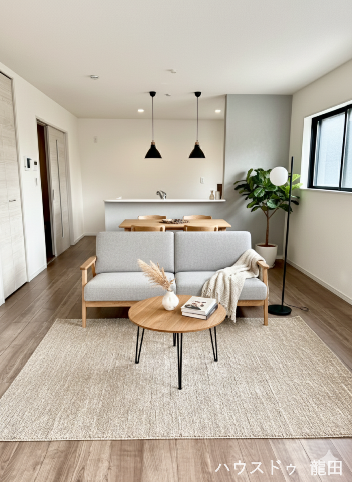 【リビング】
■□■リビング■□■
LDK18帖
※家具を入れたイメージ写真です