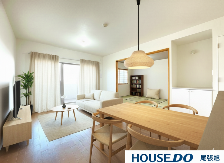 【リビング】
【リビング】陽当・風通良好で光がたくさん入るリビングです。自然とみんなが集まりそうな落ち着いた空間で居心地のいいお時間をゆったりお過ごしいただけます♪※実際の現地写真ですが、配置家具はイメージCGです