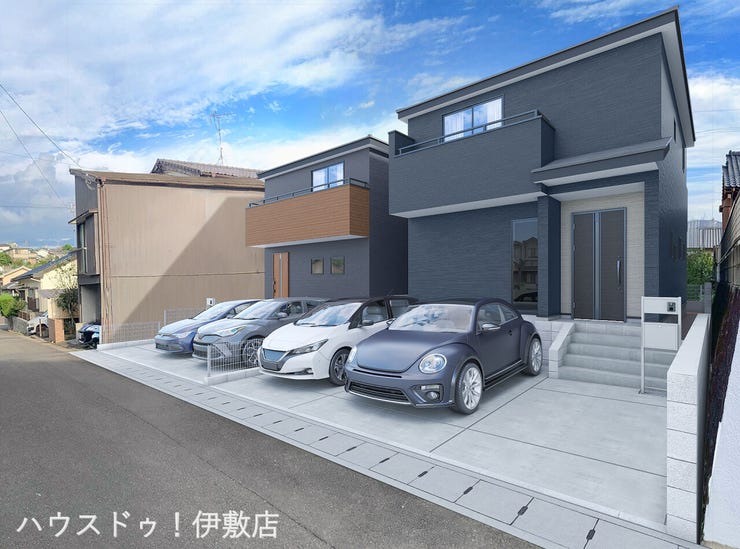 【外観パース】
該当物件は右側になります。
※パースになり、実物と異なる場合があります。