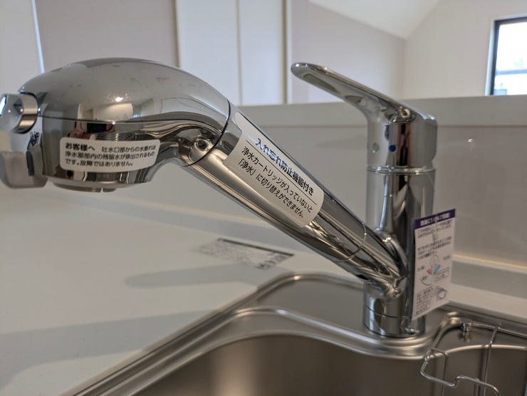 浄水器一体型水栓です。