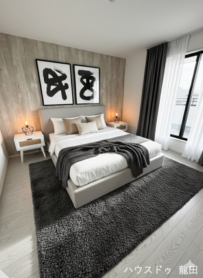 【洋室】
■□■洋室■□■
お好きな寝具で、心地よい眠りを。
※家具を入れたイメージ写真です