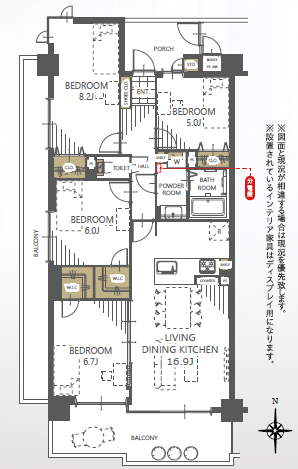 【間取り】
本物件図は略図の為、図面と異なる場合は現況優先となります