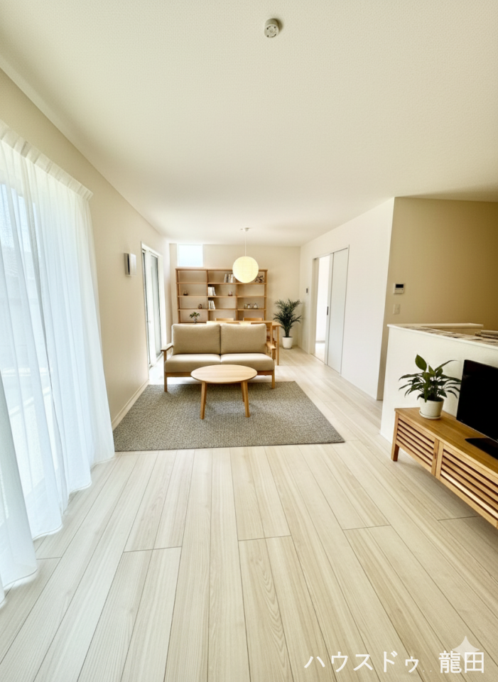 【リビング】
■□■リビング■□■
LDK18帖
※家具を入れたイメージ写真です