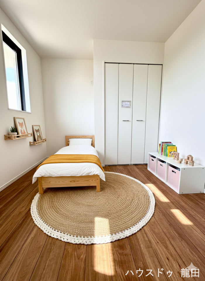 ■□■洋室■□■
大容量サイズのウォークインクローゼット。大容量収納が可能なので、季節物もバッチリ収納できます
※家具を入れたイメージ写真です