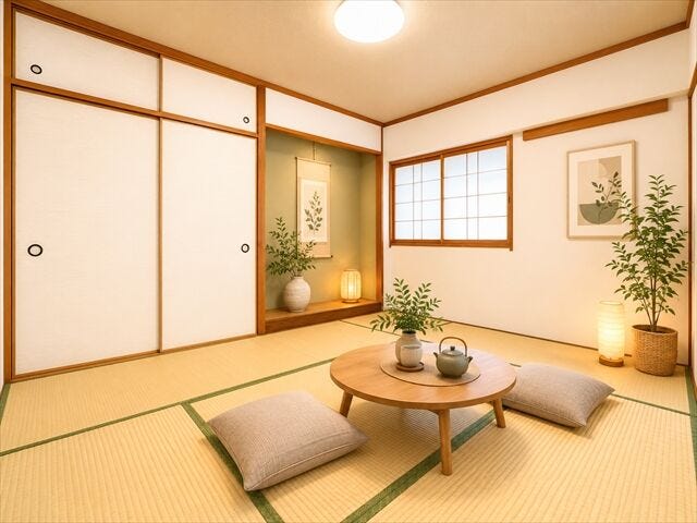柔らかであたたかな感触の畳は
ほどよく湿気を吸ってくれるので、直接肌に触れても快適です。
お昼寝の場所にも最適です。