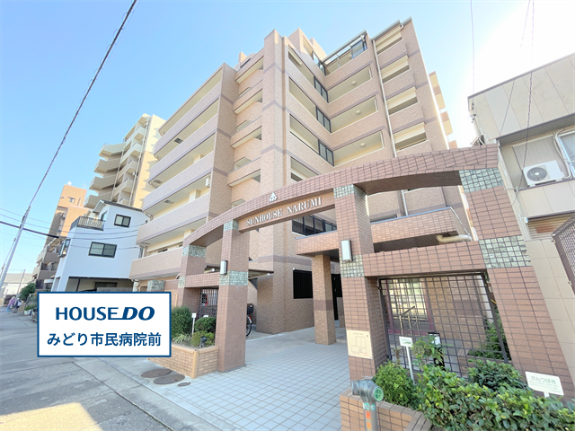 【外観】
【サンハウス鳴海】
地上7階建、総戸数19戸のマンションになります。
名鉄名古屋本線/鳴海駅まで徒歩8分
スーパーヤマダイ 鳴海店まで徒歩3分
スギ薬局 六田店まで徒歩5分