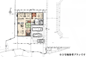 【間取り図】
2LDKの平屋です！
家族が同じ空間にいながらも、それぞれゆったり寛げる約22.5帖の広々としたLDK。