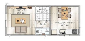 タマホーム施工プランです。
ハウスメーカーはご自由に決めて頂けます。