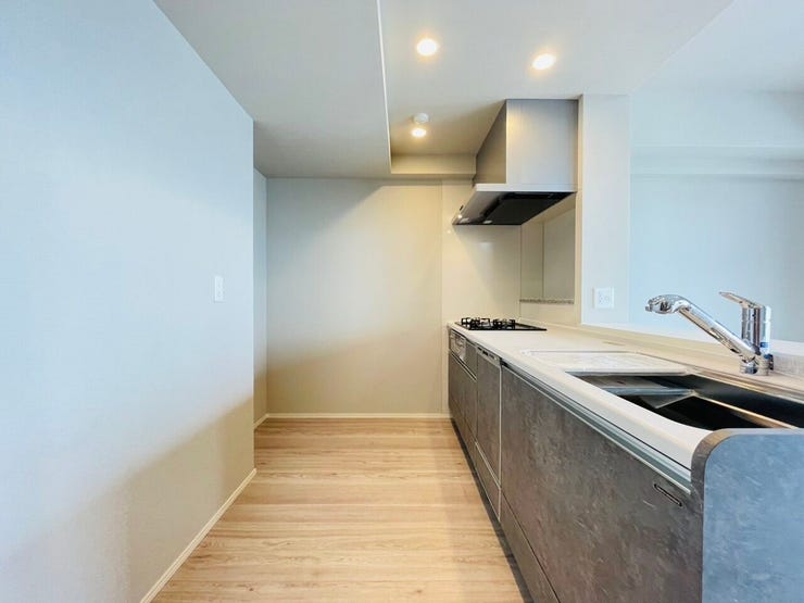 カウンターキッチン:3口コンロ・食洗器付き