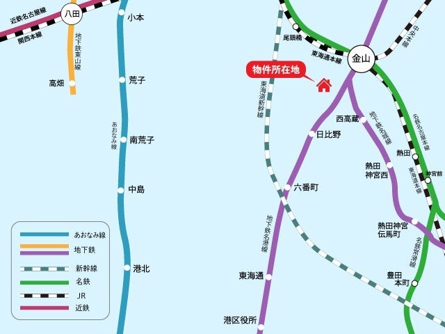 【JR東海道本線/尾頭橋駅まで4分】