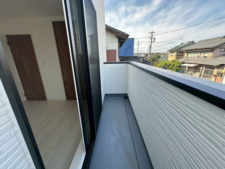 北側バルコニー