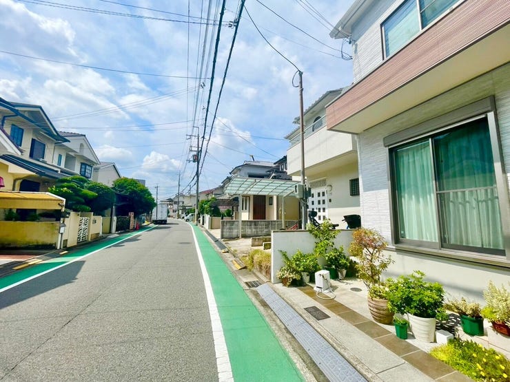 自転車も走りやすいですね