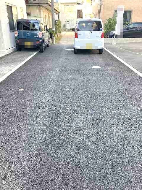 見通しの良い前面道路です