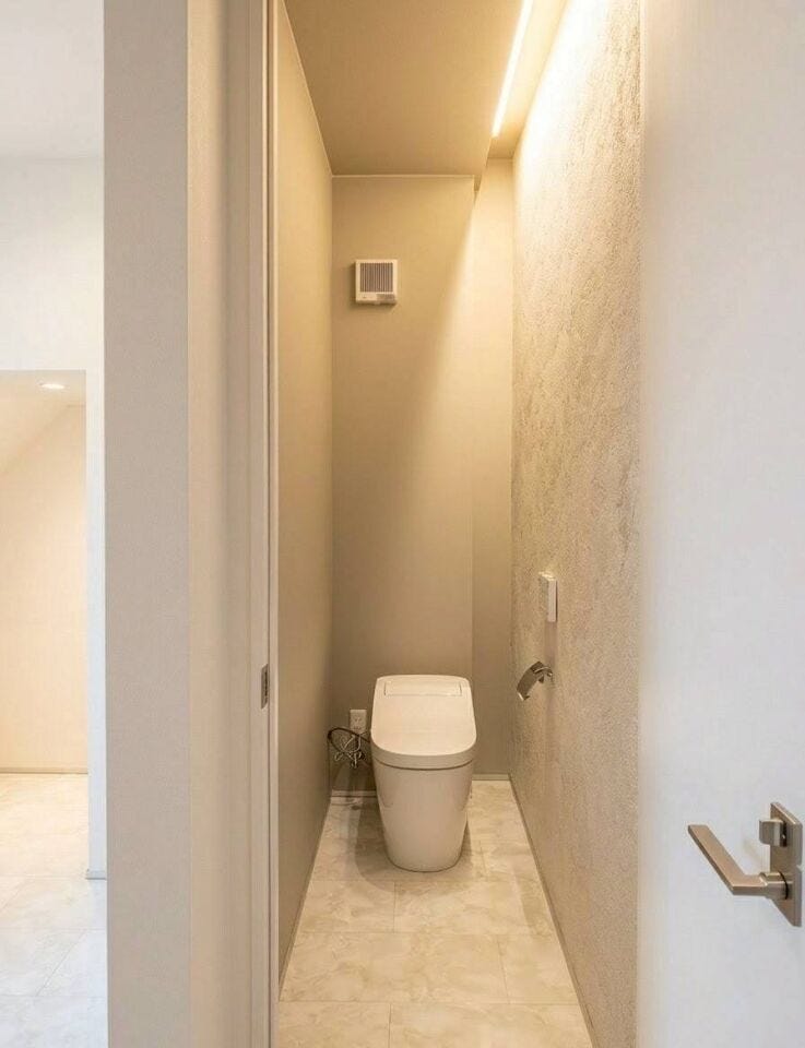 ◇トイレ◇
1日のうちに何回も使う、大切な場所だからこそ、シンプルで落ち着く空間に。グリーンをプラスしてさらに清潔感をアップするのもオススメです。空気がきれいに感じられ、おしゃれ度もアップしますね。