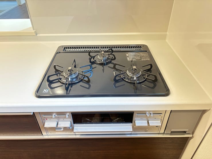 3口コンロは、家事の時間を短縮してくれます!家族の時間が増えるのが嬉しいですね!