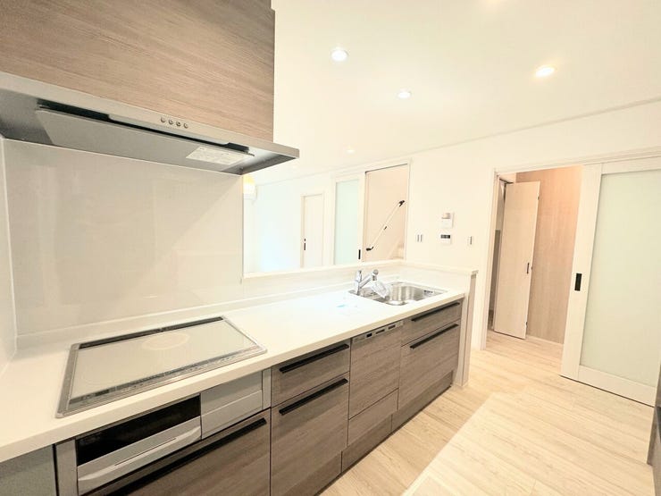 機能面や使いやすさを備えたシステムキッチンで原水・シャワー・浄水をひとつの水栓でスムーズに切り替えられ、とても便利な浄水器がついており、食器洗浄乾燥機が標準装備されております。