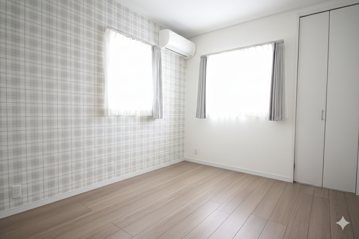 *納戸*
広々としており、お部屋としてご利用いただけます。
(CG加工あり。現況と異なる場合があります)