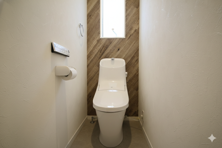 *2階トイレ*
1、2階にトイレがあるので朝の忙しい時間帯も待たずにすみそうです。
(CG加工あり。現況と異なる場合があります)