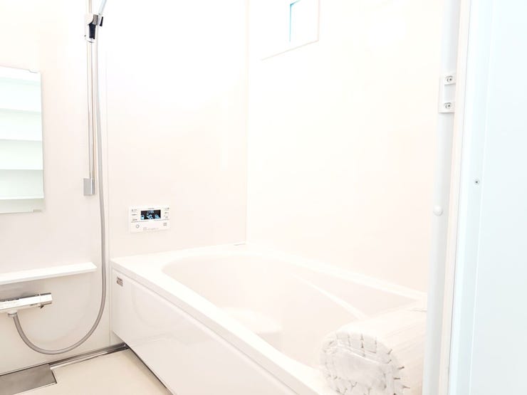 ■半身浴もゆっくり楽しめる広々浴室◎空気もこもらずいつもクリーンな浴室乾燥機付きです♪
(撮影日:2025.11.10)